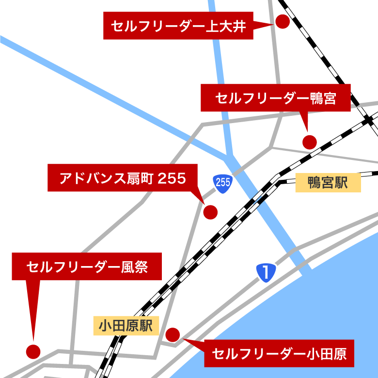 小田原地区MAP