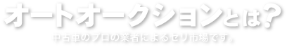 オートオークションとは？中古車のプロによるセリ市場です。